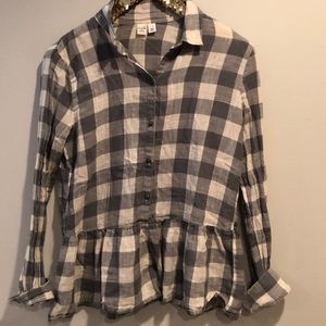 peplum flannel